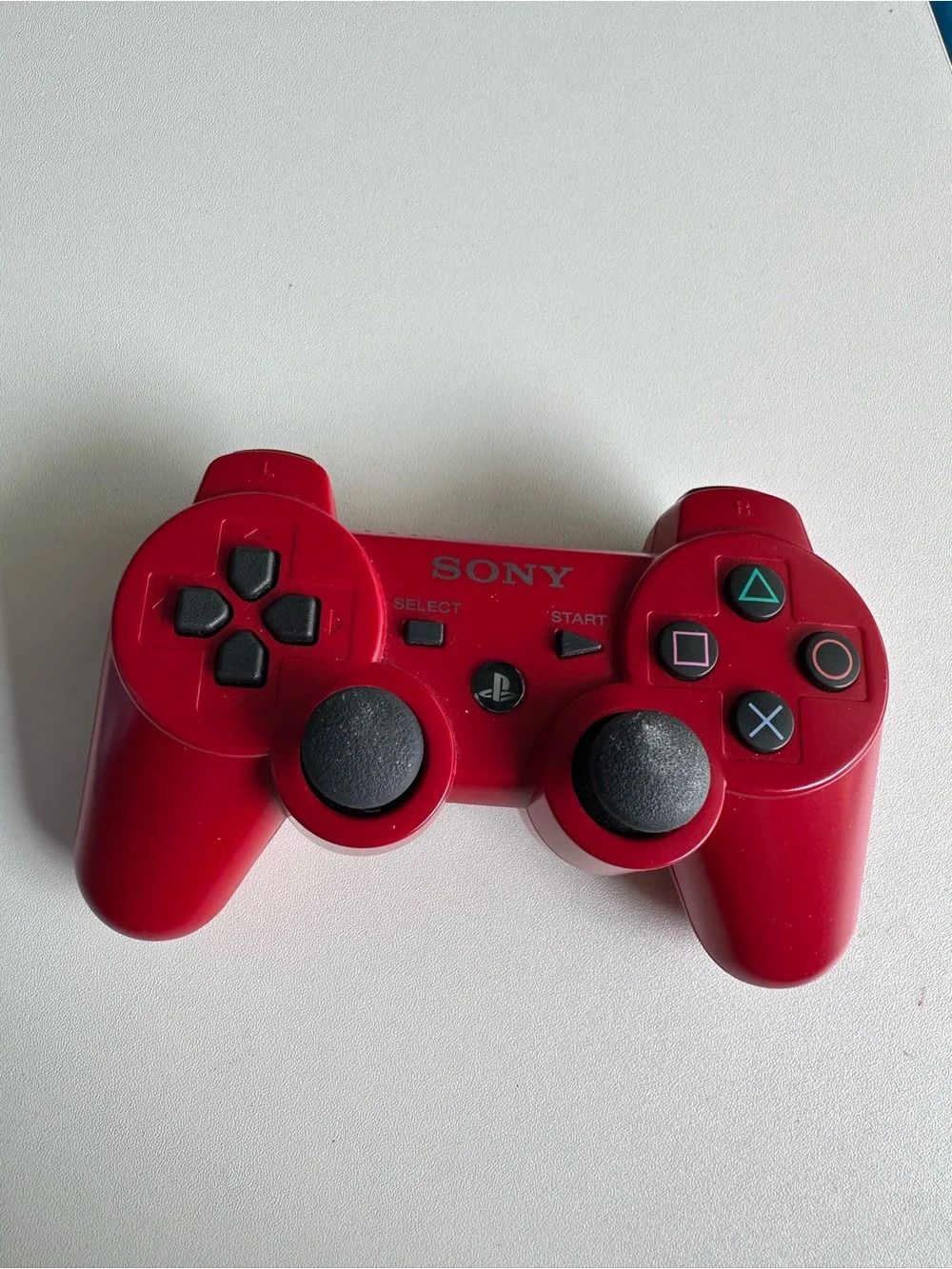 Sony Red Dual Analog Game Controller